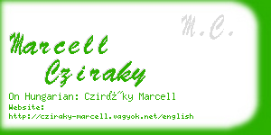 marcell cziraky business card